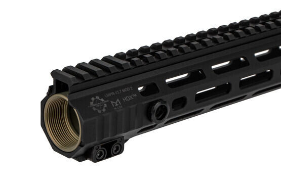 The UHPR Mod 2 HDX CMT Tatical AR-15 handguard 13.7 features quick detach sling swivel slots